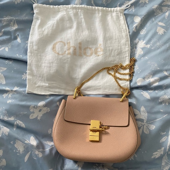 Chloe Handbags - Small Chloe Drew bag in Cement Pink